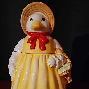 Mother goose cookie jar